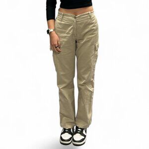 Vintage Beige/Cream Cargo Pant, Thrifted in Italy, Size 28"